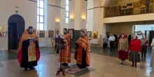 9 мая в Свято-Никольском храме Тарко-Сале отслужили Благодарственный молебен
