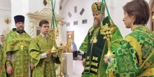 Архиерейское служение в день Святого Духа